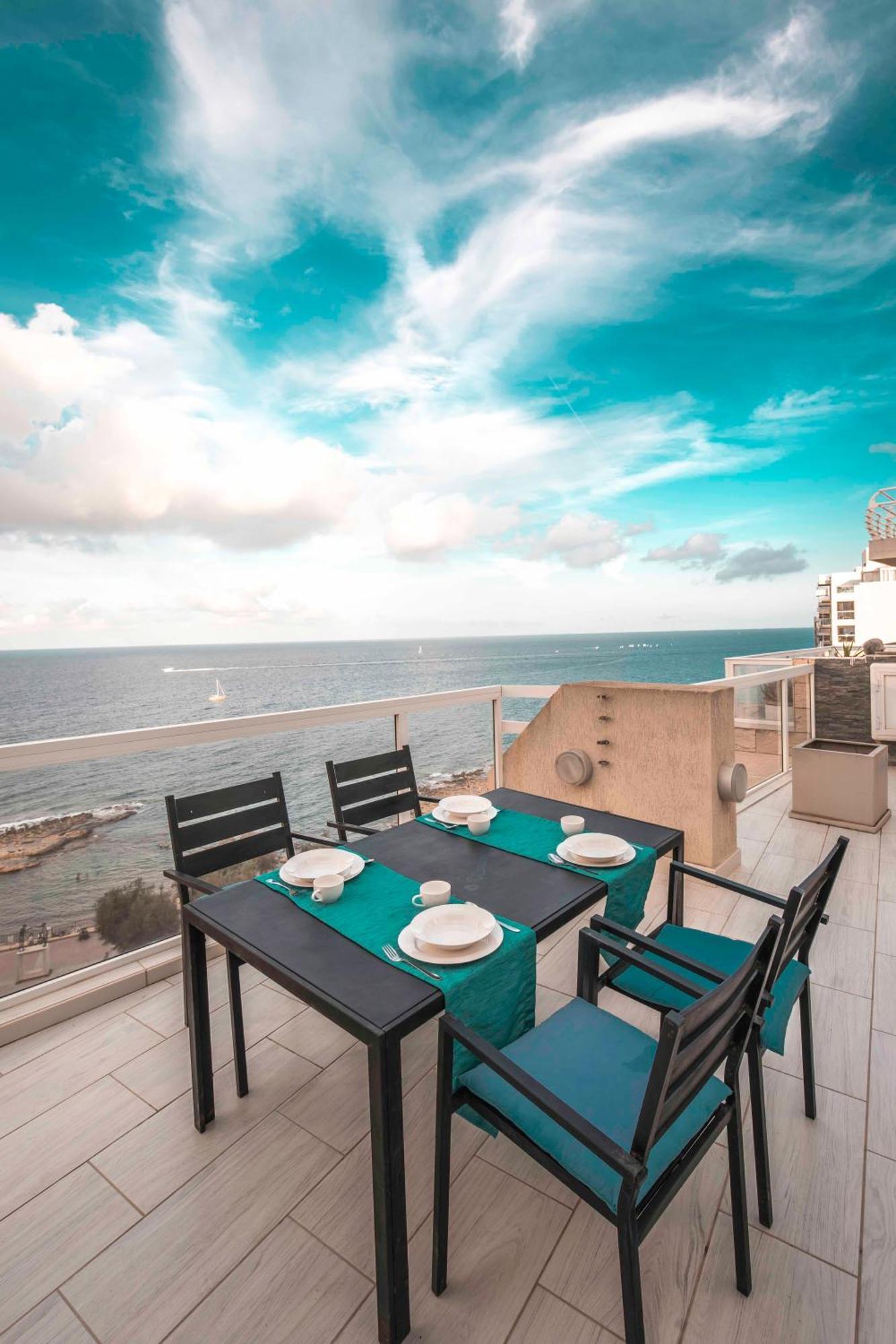 Apartamento Oceanfront 3Br Penthouse Luxury & Views In Sliema Exterior foto