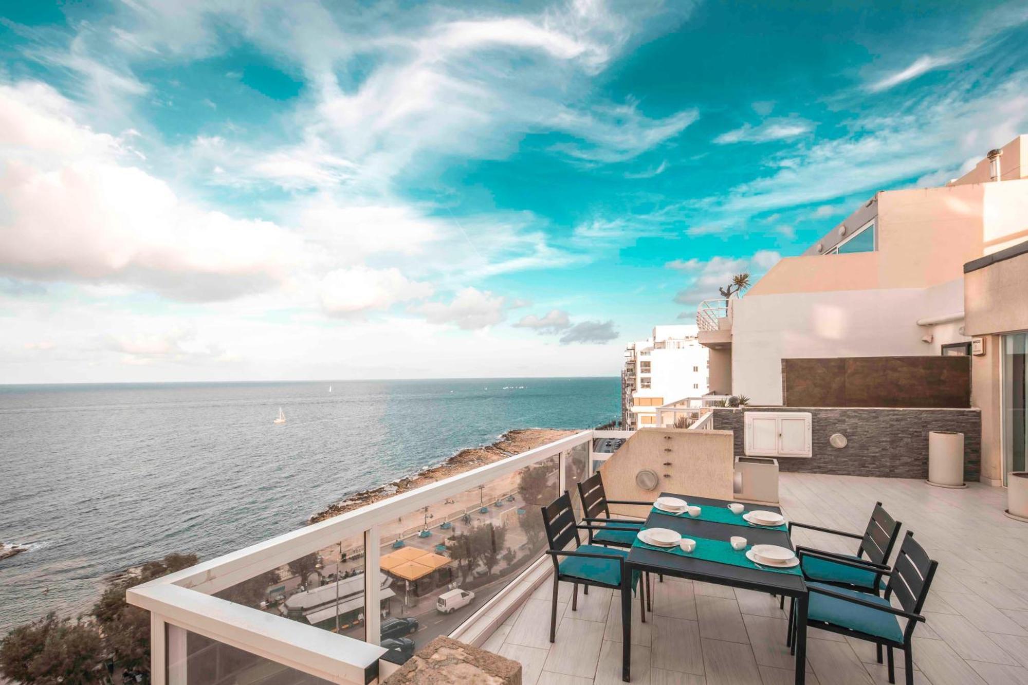 Apartamento Oceanfront 3Br Penthouse Luxury & Views In Sliema Exterior foto